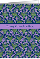 For Grandmother Mother’s Day Greetings with Violets card
