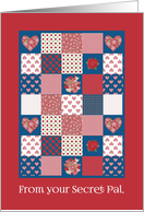 From Secret Pal on Valentines Day Hearts and Roses Patchwork card