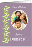 Mother’s Day Photo Upload From All of Us Lilies on Mauve card