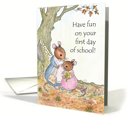 Little Mouse Fun First Day at School card (1304730)