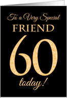 Chic 60th Birthday Card for Special Friend card