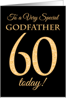Chic 60th Birthday Card for Special Godfather card