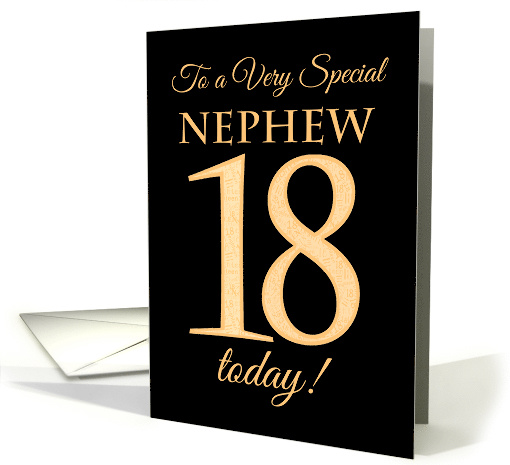 Chic 18th Birthday Card for Nephew card (1561740)
