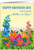 For Mother in Law Mother’s Day with Flower Garden in Sunshine card