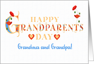 For Grandma and Grandpa on Grandparents Day with Red Field Poppies card