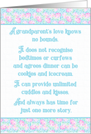 Grandparents Day with Quote and Border of Pink Roses and Butterflies card