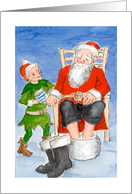 Christmas Card - Santa’s Little Helper card