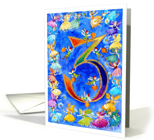 3rd Birthday Card, Rainbow Fairies card (535506)