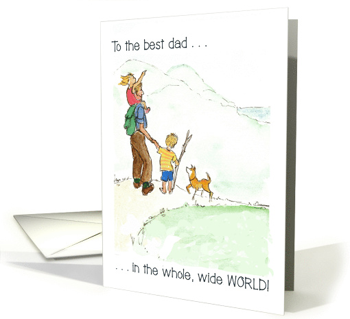 For Dad on Father's Day Hiking in the Mountains with... (536283)