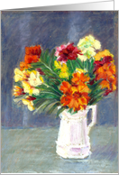 Mother’s Day Greeting with Painting of Wallflowers card