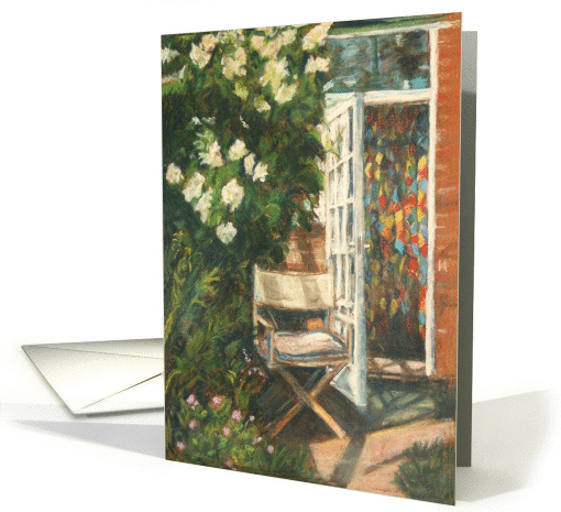 Any Occasion Fine Art Greeting Card - A Seat in the Sun card (543179)