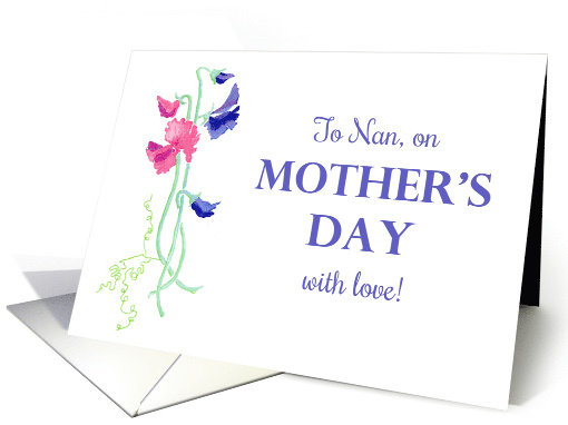 For Grandmother on Mother's Day with Sweet Peas card (612727)