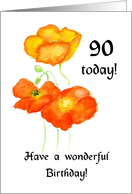 90th Birthday Orange...