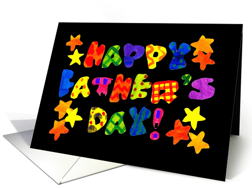 Colourful Father's Day Card with Stars card (632543)