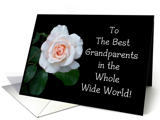 Grandparents Day Card, Pink Rosebud card (669363)