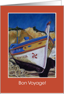 Bon Voyage Greetings with Algarve Fishing Boat card