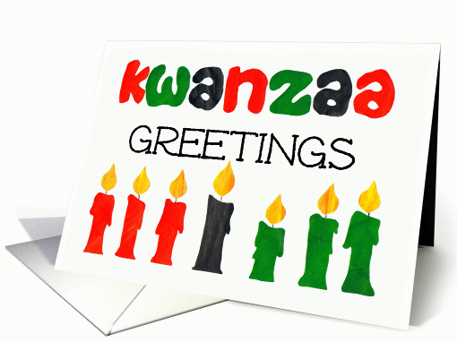 Kwanzaa Greetings card (853425)