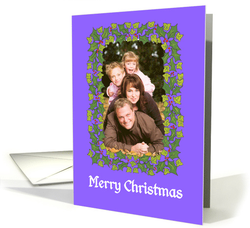 Christmas Photo Card with Festive Border card (864031)