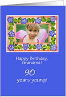 Grandmother’s Age Specific Birthday Photo Upload card