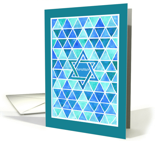 Hanukkah Card with Star of David Pattern card (869230)