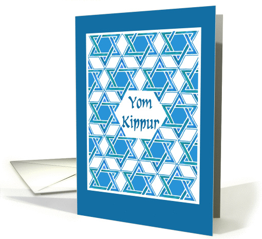 Yom Kippur Card with Star of David Pattern card (869239)