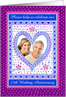 Wedding Anniversary Invitation Photo Card