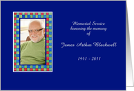 Memorial Service Invitation Photocard card