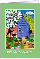 Portuguese Easter Card - Spring Garden card