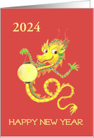 Custom Year Chinese New Year Dragon card