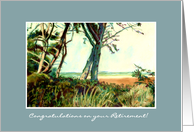 Retirement Congratulations Card - Norfolk Beach card