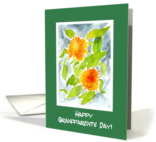 Grandparents Day Card, Pot Marigolds card (953971)