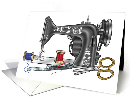 Sewing Machine card (540138)