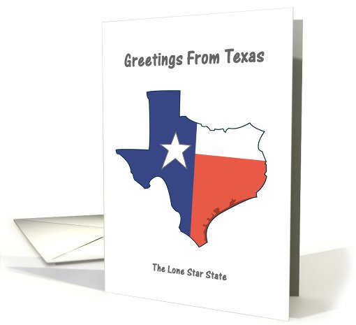 Texas Lone Star State -  Souvenir Greeting card (541144)