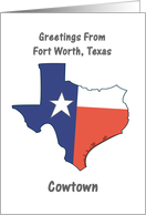 Fort Worth - Texas - Souvenir Greeting card