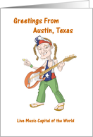 Austin - Texas - Live Music Capital of the World card