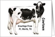 Fort Worth - Texas - Cowtown - Souvenir Greeting card
