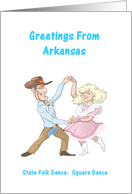 Arkansas - Folk Dance - Souvenir Greeting card