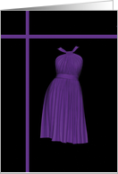 Purple Formal Dress - Note Cards - Blank Cards