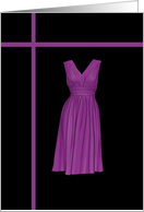 Purple Formal Dress - Note Cards - Blank Cards