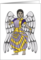 African American Angel - Blank Ethnic Card