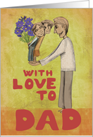With love to Dad card