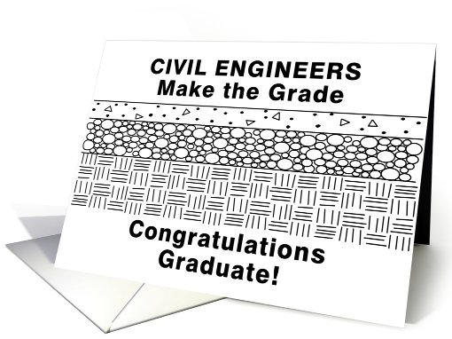 Funny Civil Engineering Graduation card (539085)