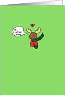 I Moose You - I Miss You card