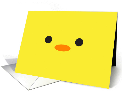 Yellow Baby Bird - Blank Inside card (1275350)