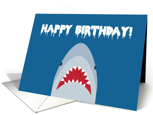 Shark - Happy Birthday card (1357950)