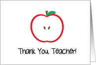 Thank You, Teacher! card