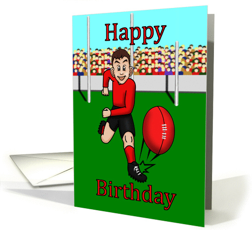 Happy birthday footballer. card (944617)