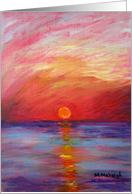 Sunset - blank inside card