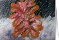 Pinecone In Winter card