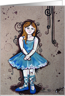 Isabella - Acrylic Painting of a Ballerina card